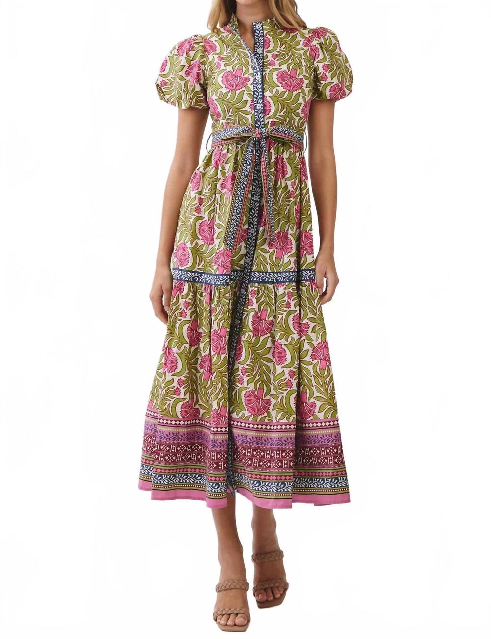 NEW TCEC bramble and bloom dress in green